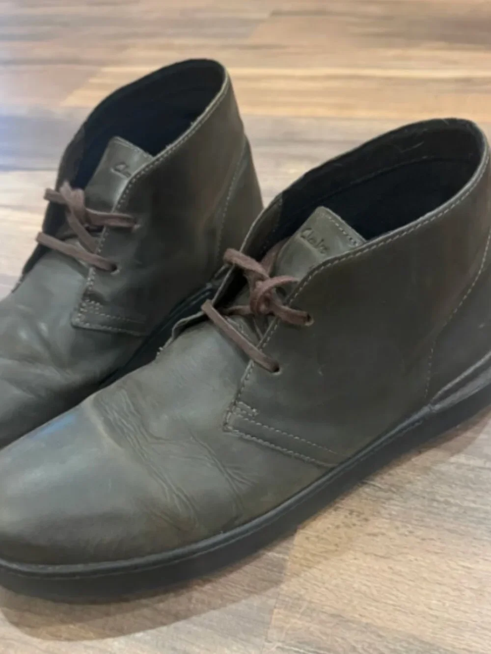 Clarks Court Lite Desert Boot MX-I Comfort Brown Leather Men's Size 13 Chuka
